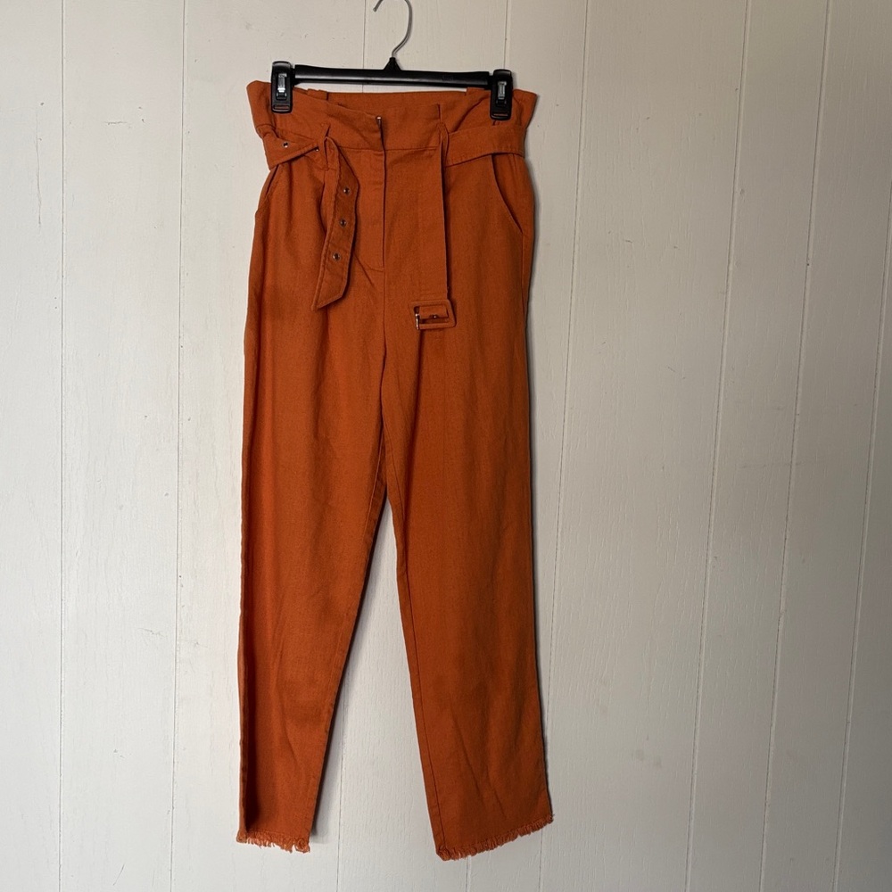 Shinestar Orange High-Waisted Pants - Picture 1 of 1
